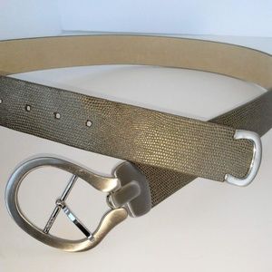 Chicos Belt Embossed Asymmetric. Sz M